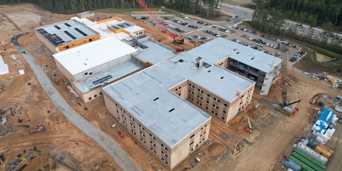 West Area Middle School construction